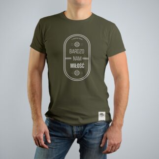 Koszulka Bardzo nam miłość - zielona XL (męska)