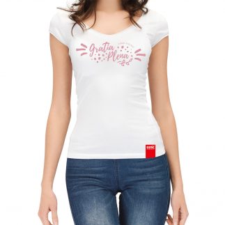 Koszulka Gratia plena_biała XL (damska)